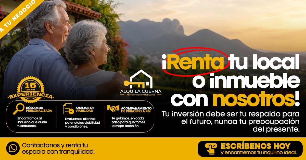 Campaña para rentar un inmueble